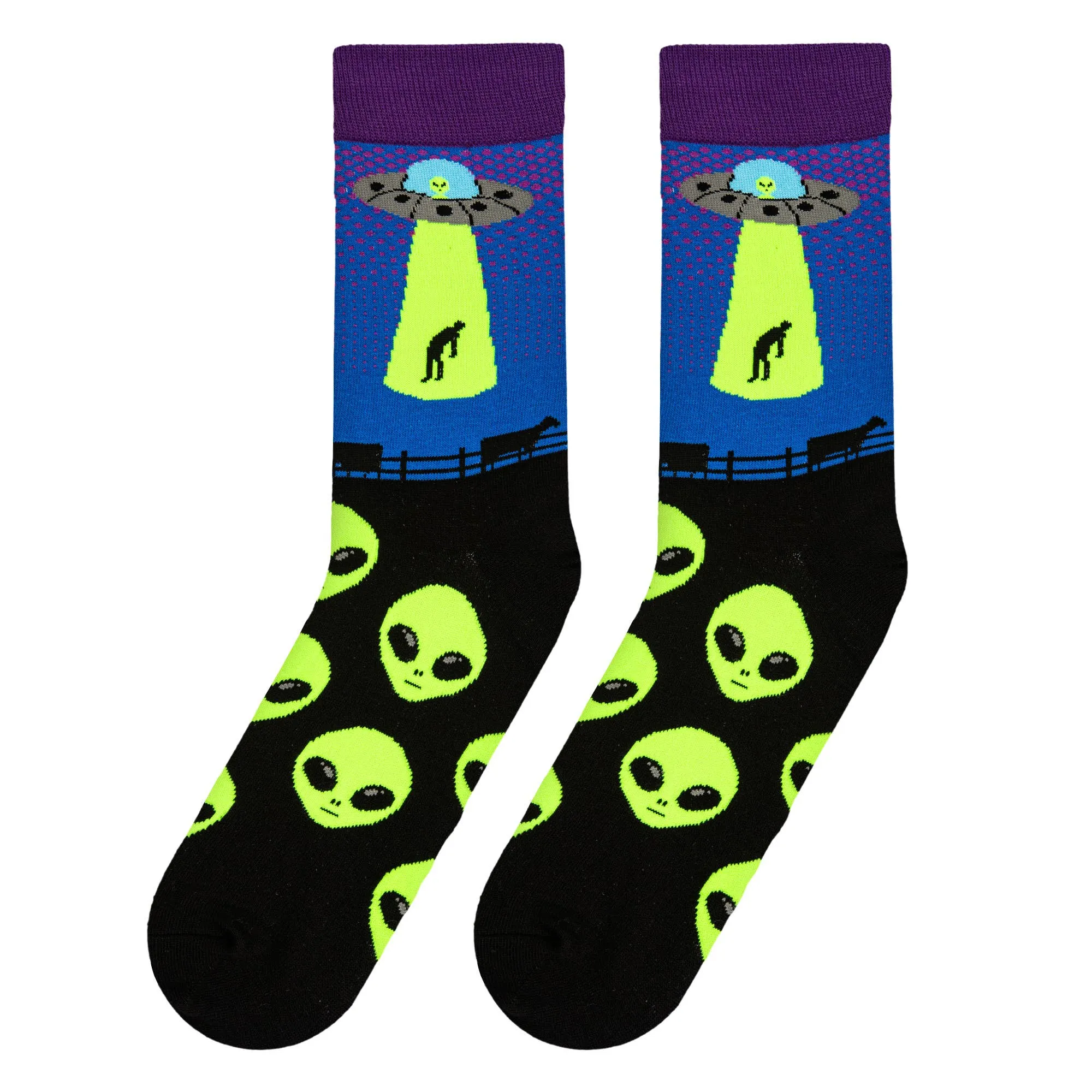 Alien Abduction - Mens Crew Folded